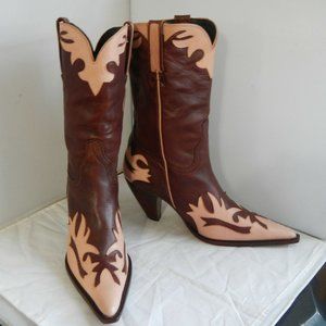 Charlie 1 Horse Lucchese Cowgirl Boots 8.5B EUC!